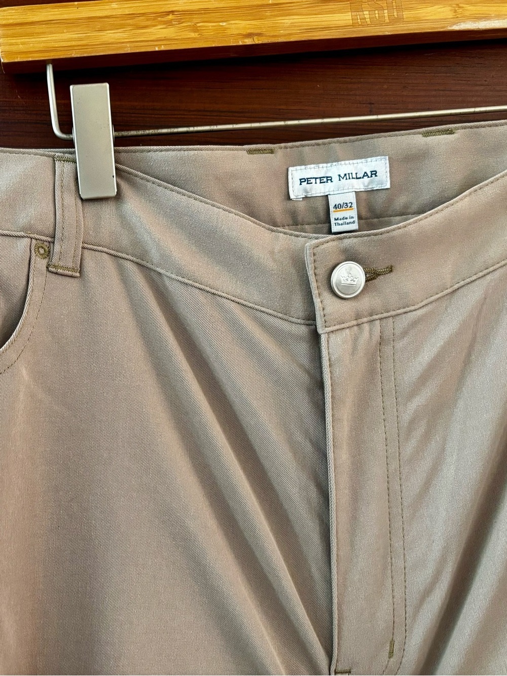 Peter Millar Men’s Bingham Performance Five-Pocket Pant Size 40/32 LIKE NEW - Picture 5 of 10